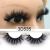 High Qquality Own Brand Label Private Band Cotton Band 3D Fluffy Real Mink Eyelashes avec boîtes d'emballage personnalisées