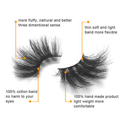 Fibre de cils en soie de logo et de logo personnalisés à la main