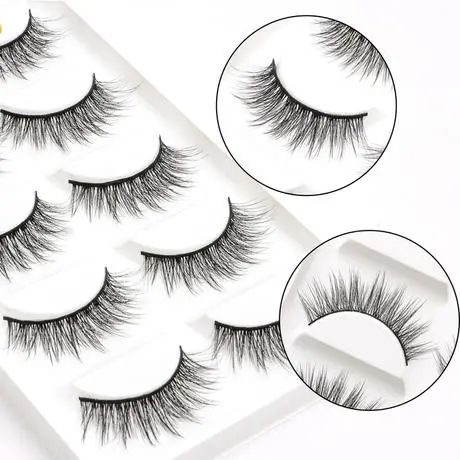 Mode Multipack Plume Faux Cils De Vison