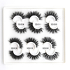 High Qquality Own Brand Label Private Band Cotton Band 3D Fluffy Real Mink Eyelashes avec boîtes d'emballage personnalisées